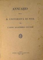 Annuario della R. Università di Pisa per l'anno accademico 1937-1938