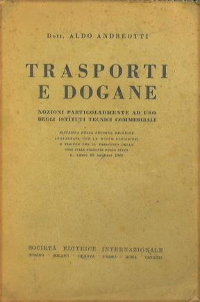 Trasporti e dogane - Aldo Andreotti - copertina