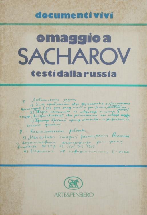 Omaggio a Sacharov. Testi dalla Russia in occasione dei suoi 60 anni - copertina