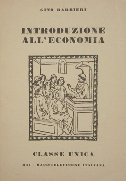 Introduzione all'economia - Gino Barbieri - copertina