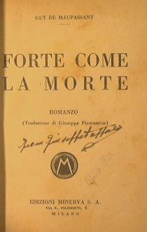Forte come la morte - Guy de Maupassant - copertina