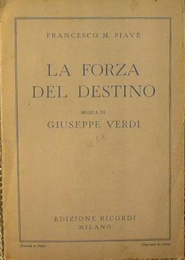 La forza del destino - Giuseppe Verdi - copertina