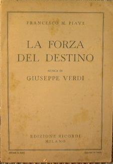 La forza del destino - Giuseppe Verdi - copertina
