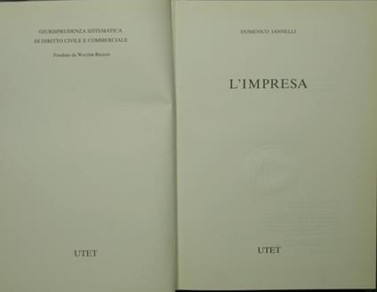 L' impresa - Domenico Iannelli - copertina