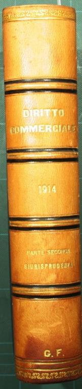 Il diritto commerciale. Vol. VI. Parte seconda. 1914 - Pietro Cogliolo,David Supino - copertina