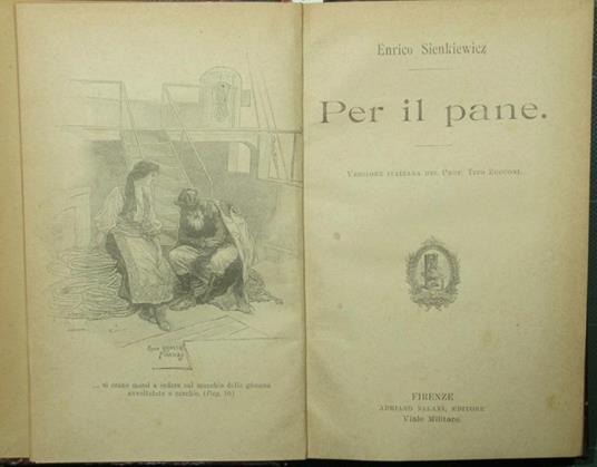 Per il pane - Henryk Sienkiewicz - copertina