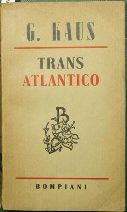 Transatlantico - Gina Kaus - copertina