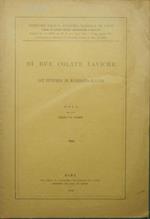 Di due colate laviche dei dintorni di Manziana (Lazio)