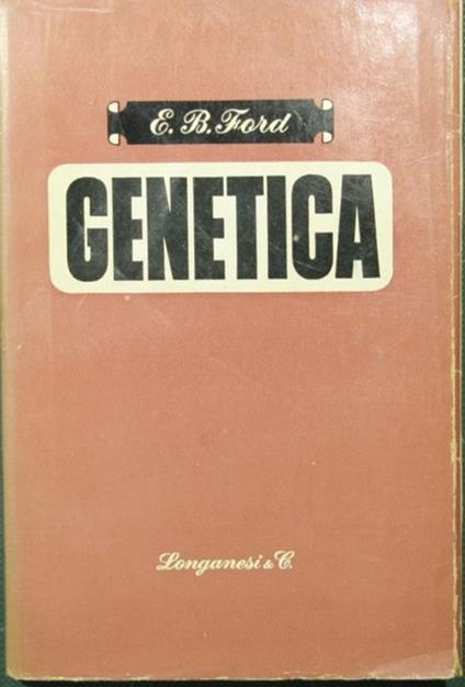 Genetica - E. Ford - copertina