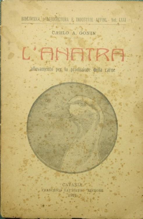 anatra. Allevamento per la produzione della carne L' - Carlo Alberto Gonin - copertina