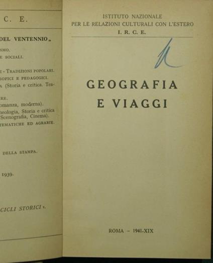 Geografia e viaggi - copertina