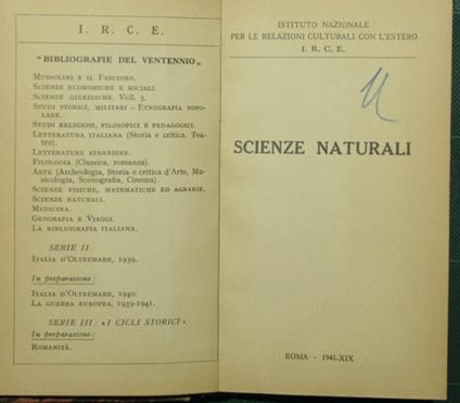 Scienze naturali - copertina