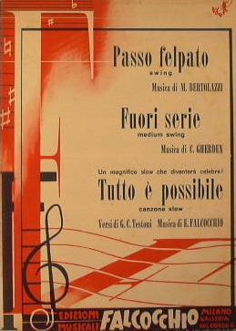 Spartito Passo Felpato ( swing ) - Fuori serie ( medium swing ) - Tutto é possibile ( canzone slow ) - copertina