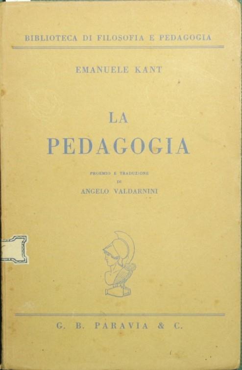 La pedagogia - Immanuel Kant - copertina