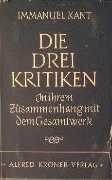 Die Drei Kritiken - Immanuel Kant - copertina