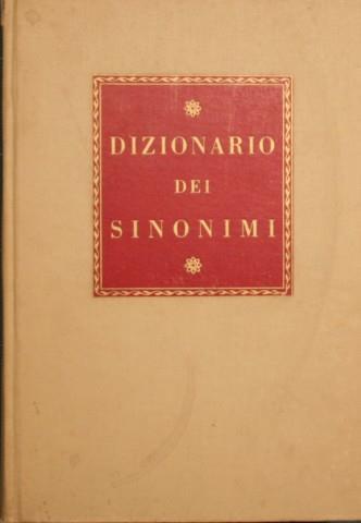 Dizionario dei sinonimi della Lingua Italiana - Niccolò Tommaseo - copertina