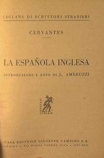 La espanola inglesa - Miguel de Cervantes - copertina
