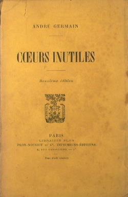 Coeurs inutiles - André Germain - copertina