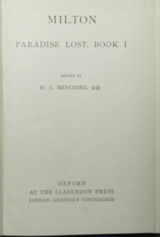 Paradise lost - John Milton - copertina
