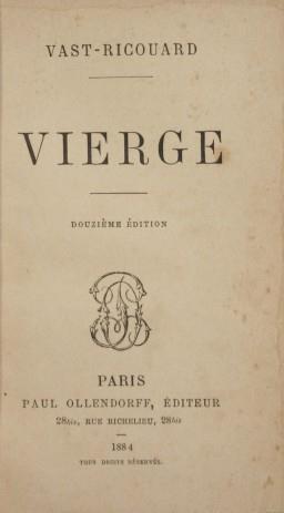 Vierge - Vast-Ricouard - copertina