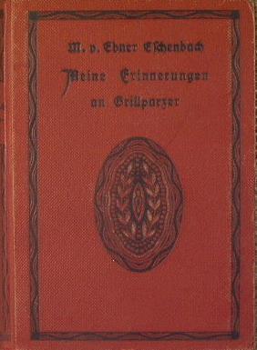 Meine Erinnerungen an grillparzer. Aus einem zeitlosen Tagebuch - Marie von Ebner-Eschenbach - copertina