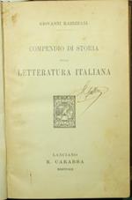 Compendio di storia della letteratura italiana Bruto Secondo