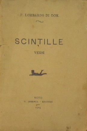 Scintille. Versi - Francesco Lombardo - copertina