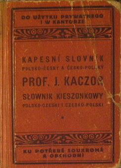Novy Kapesni Slovnik polsko-cesky a cesko-polsky - Ignác Kaczor - copertina
