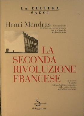 La seconda Rivoluzione francese - Henri Mendras - copertina