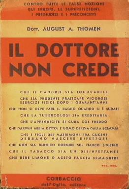 Il Dottore non crede - August Astor Thomen - copertina
