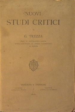 Nuovi studi critici - Gaetano Trezza - copertina