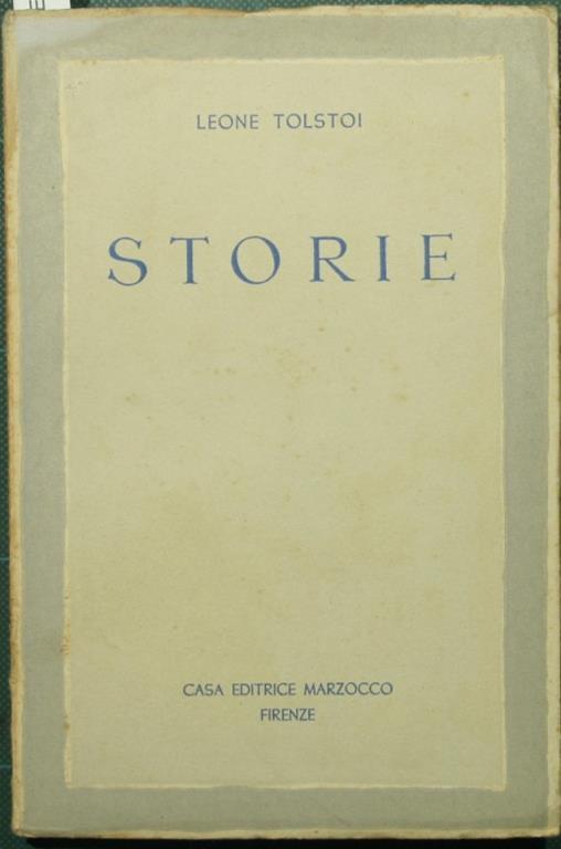 Storie - Lev Tolstoj - copertina