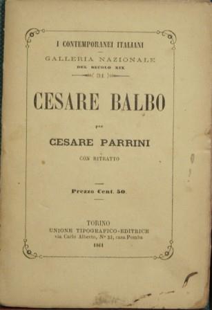Cesare Balbo - Cesare Parrini - copertina