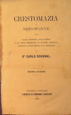 Crestomanzia di Senofonte - Carlo Schenkl - copertina