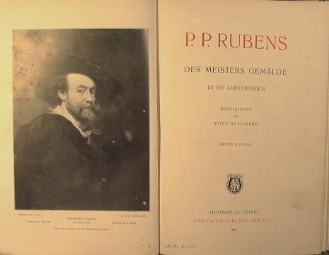 P.P. Rubens - Adolf Rosenberg - copertina