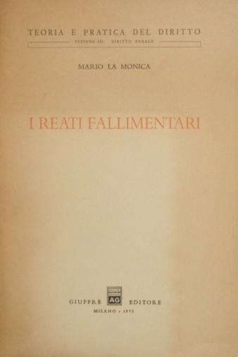 I reati fallimentari - Mario La Monica - copertina