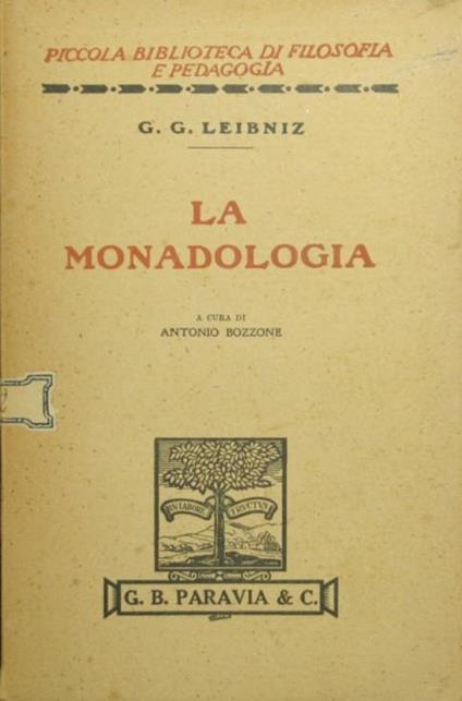 La monadologia - Gottfried W. Leibniz - copertina