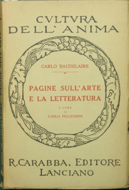 Pagine sull'arte e la letteratura - Charles Baudelaire - copertina