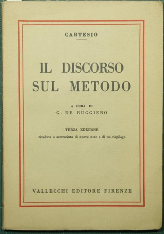 Il Discorso sul metodo - Renato Cartesio - copertina
