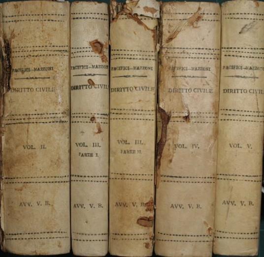 Istituzioni di diritto civile italiano. Voll. II, III, IV, V - Emidio Pacifici Mazzoni - copertina