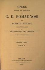Opere edite ed inedite. Sul diritto penale