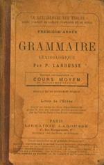 Grammaire. Lexicologique
