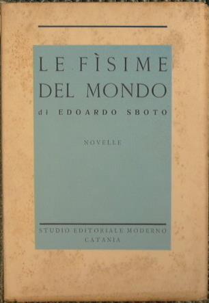 Le Fisime del mondo - Edoardo Sboto - copertina