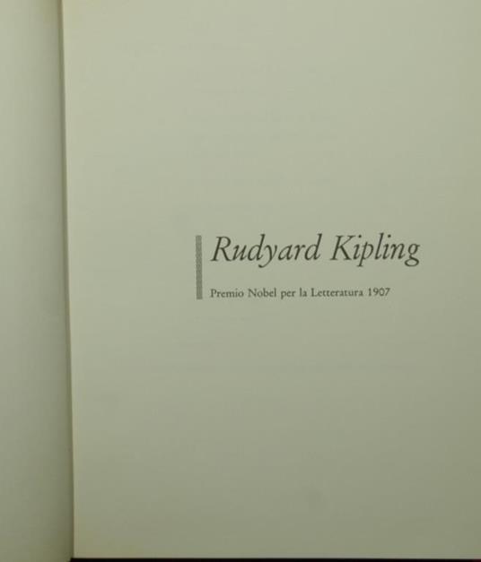 La luce che si spense. Racconti - Rudyard Kipling - copertina
