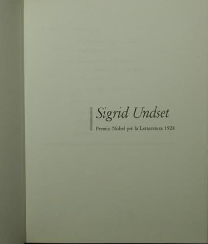 Primavera - Sigrid Undset - copertina