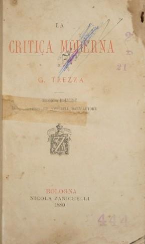 La critica moderna - G. Trezza - copertina