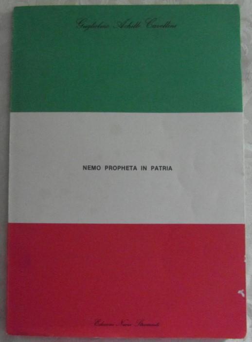 Nemo propheta in patria - Guglielmo Achille Cavellini - copertina