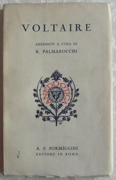 Voltaire. Aneddoti - Roberto Palmarocchi - copertina