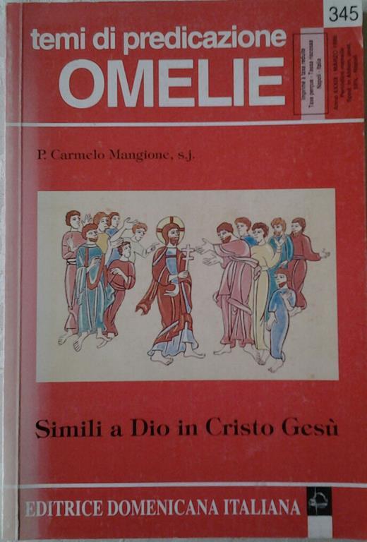 Simili a dio in cristo gesù - Carmelo Mangione - copertina