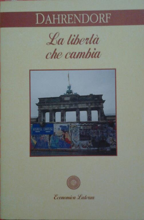 La libertà che cambia - Ralf Dahrendorf - copertina